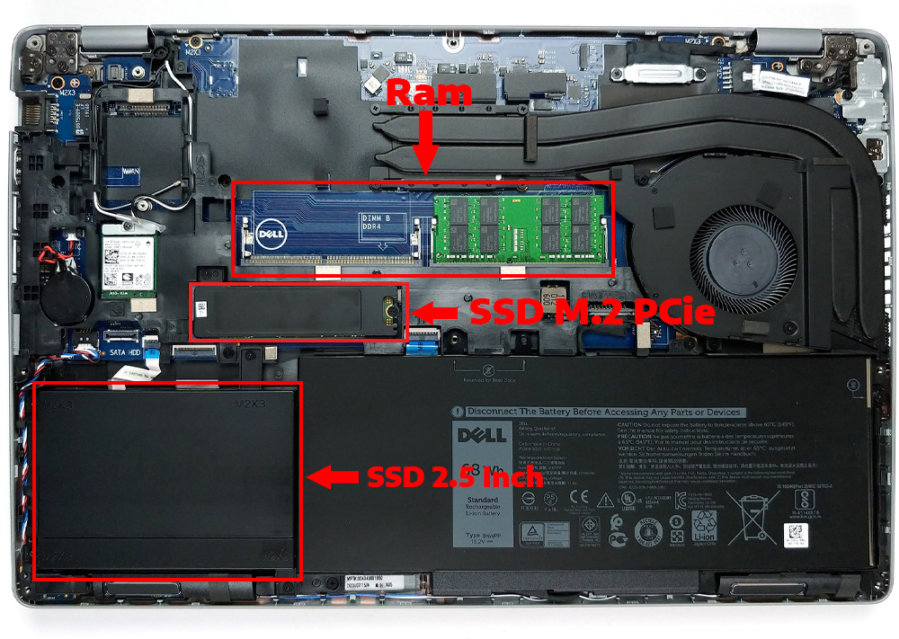 Nâng cấp Ram, SSD Laptop Dell Latitude 15 5511